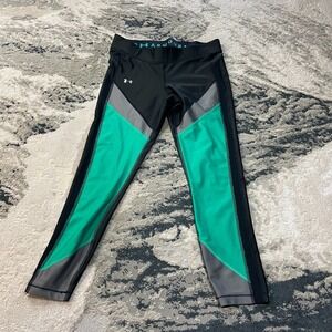 Under Armour Legging Pants Womens Large Multicolor Compression Yoga Gym Jogging